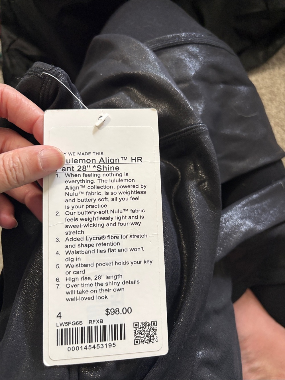 lululemon athletica Shine High-Rise Legging in Black
